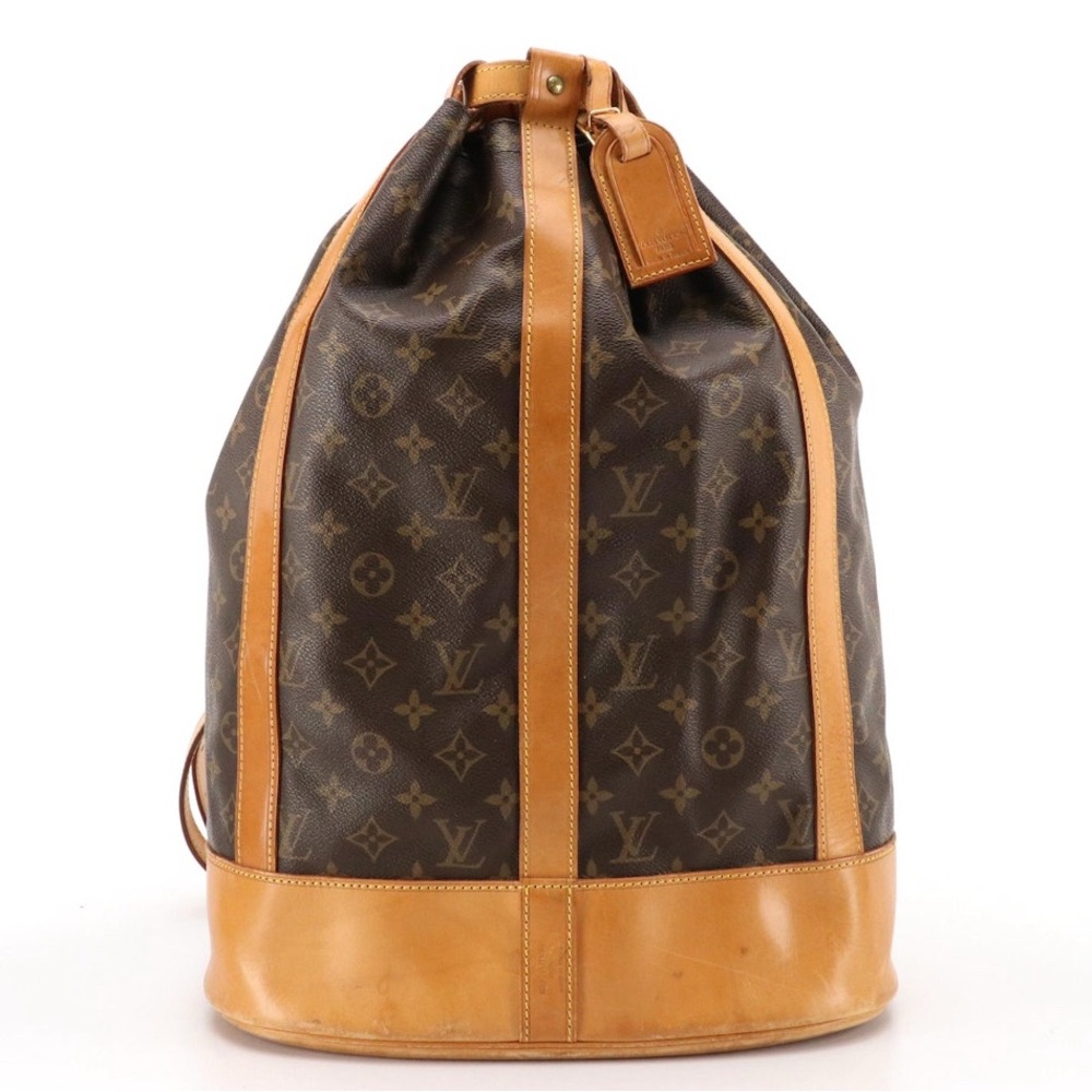 Louis Vuitton Randonnee GM Backpack in Monogram Canvas and leather with Pochette
